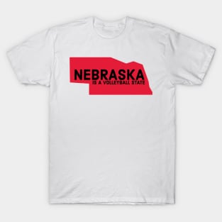 Nebraska is a volleyball state T-Shirt